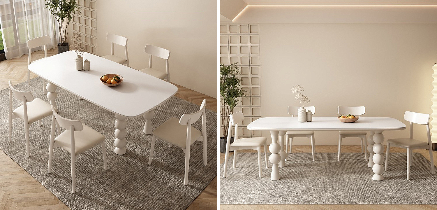 Обеденный стол Raphael Unique Shaped Dining Table Обеденный стол Raphael Unique Shaped Dining Table - Loft-Concept в Твери