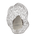 Бра с рельефным волнообразным стеклянным плафоном и вставкой из мрамора Liquid Stone варинант исполнения - 6 | Loft Concept в Твери