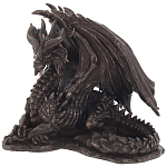 Декоративная статуэтка Дракон Dragon Dark Bronze Statuette варинант исполнения - 1 | Loft Concept в Твери