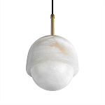 Подвесной светильник из белого алебастра Cryptocrystalline Stone варинант исполнения - 7 | Loft Concept в Твери