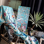 Постер на холсте в стиле шинуазри с изображением сада Chinoiserie Gazebo in the Imperial Garden Poster варинант исполнения - 3 | Loft Concept в Твери