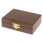 Визитница карманная металлическая с гравюрой Герба России в подарочной коробке Gold Metal Business Card Holders варинант исполнения - 4 | Loft Concept в Твери