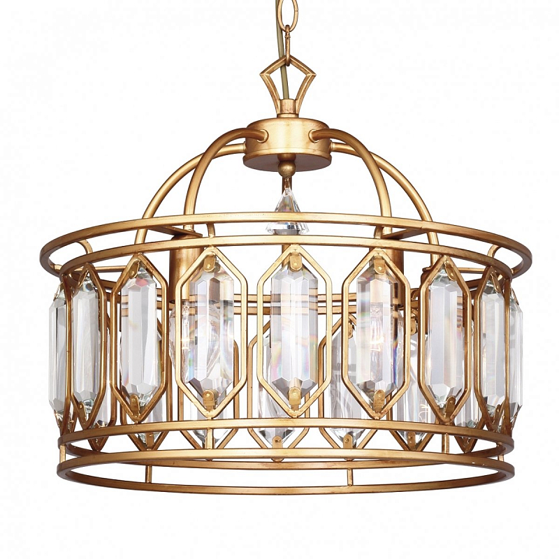 Люстра Crystal Pendant 5 Золотой Люстра Crystal Pendant 5 Золотой в Твери | Loft Concept