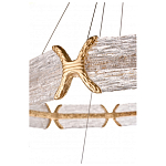 Люстра с 2-мя кольцами с текстурным природным рисунком IceFlame варинант исполнения - 3 | Loft Concept в Твери