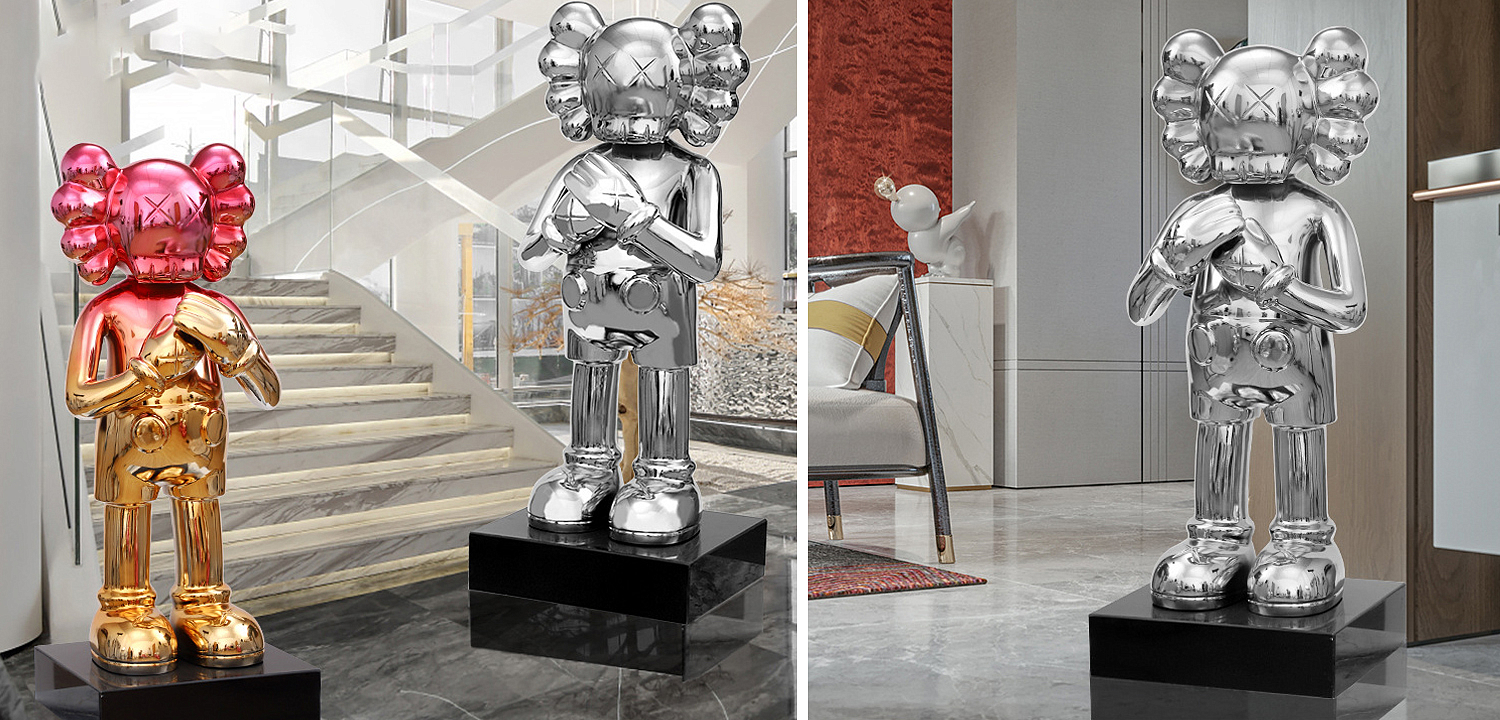 Статуэтка KAWS Silver on stand Статуэтка KAWS Silver on stand - Loft-Concept в Твери