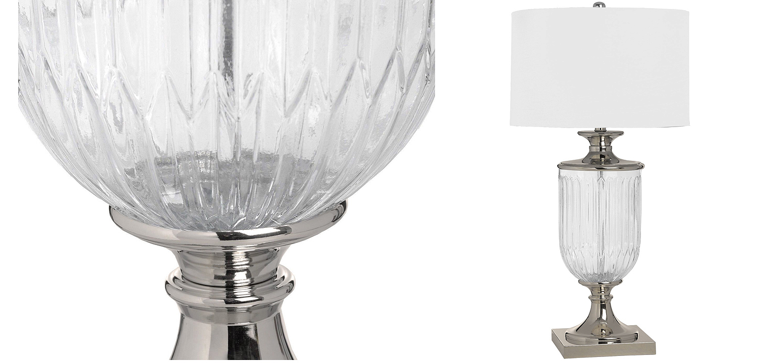 Настольная лампа Eduarda Glass Bowl Table lamp Настольная лампа Eduarda Glass Bowl Table lamp - Loft-Concept в Твери