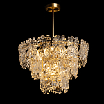 Люстра многоярусная с объемными прозрачными цветами Hanging Flowers варинант исполнения - 3 | Loft Concept в Твери