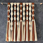 Дизайнерский Декор на стену с кисточками из хлопковых нитей wall panel Thread brushes варинант исполнения - 1 | Loft Concept в Твери