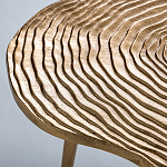 Металлический кофейный столик Puddle Gold варинант исполнения - 3 | Loft Concept в Твери