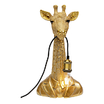 Настольная лампа в детскую Жираф в золотом костюме варинант исполнения - 2 | Loft Concept в Твери