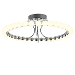 Люстра кольцевая потолочная с круглыми плафонами белого цвета PEARLS Suspension 60 варинант исполнения - 1 | Loft Concept в Твери