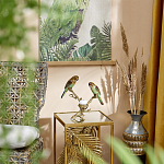 Подсвечник с двумя попугаями из фарфора на бронзовой ветке Eden Garden варинант исполнения - 6 | Loft Concept в Твери