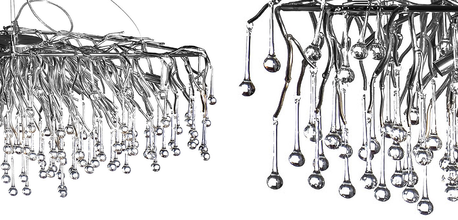 Люстра Droplet Chrome Chandelier Люстра Droplet Chrome Chandelier - Loft-Concept в Твери