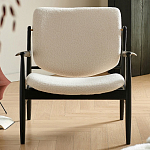 Кресло с каркасом и ножками из древесины и мягкими сиденьем и спинкой Venice варинант исполнения - 7 | Loft Concept в Твери