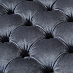 Пуф велюровый серый с каретной стяжкой Perennially варинант исполнения - 2 | Loft Concept в Твери