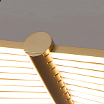 Люстра в виде распахнутых крыльев из тонких металлических планок Flight of Freedom варинант исполнения - 2 | Loft Concept в Твери