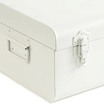 Металлический сундук Metal Chest White варинант исполнения - 3 | Loft Concept в Твери