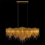 Люстра подвесная с металлическими дугами и длинными цепочками 115 см Atlantis Chain варинант исполнения - 5 | Loft Concept в Твери