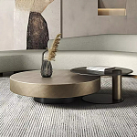 Комплект их 2-х круглых дизайнерских журнальных столов Difelap варинант исполнения - 1 | Loft Concept в Твери