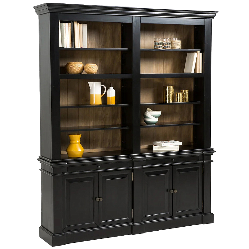 Витрина из массива сосны Sterling Showcase Black Черный Древесина Витрина из массива сосны Sterling Showcase Black Черный Древесина в Твери | Loft Concept
