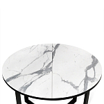 Стол обеденный раздвижной со столешницей белый мрамор Magali варинант исполнения - 6 | Loft Concept в Твери