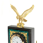 Настольный письменный набор из змеевика тёмно-зелёного цвета с декором в виде орла Successful Leader варинант исполнения - 3 | Loft Concept в Твери