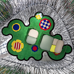 Дизайнерский ковер с цветами Poltronova Tappeto Prato Rug варинант исполнения - 7 | Loft Concept в Твери