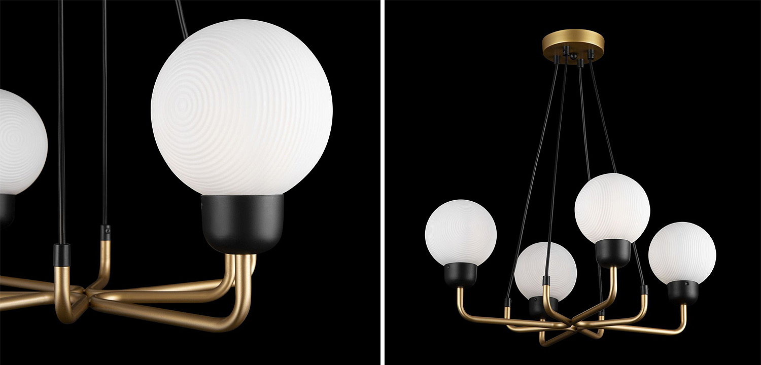 Люстра Andresa Chandelier 4 Balls Люстра Andresa Chandelier 4 Balls - Loft-Concept в Твери