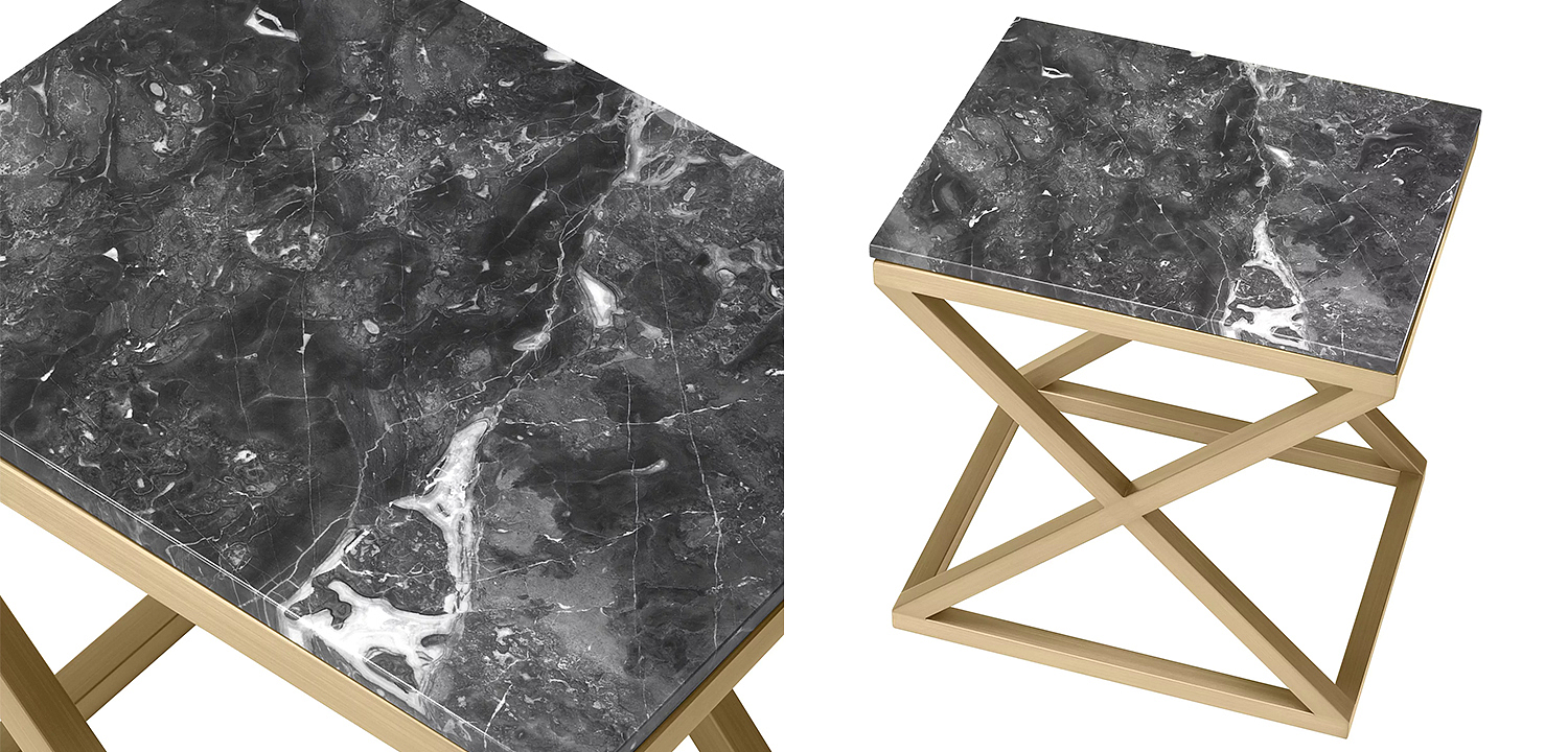 Приставной стол Eichholtz Side Table Criss Cross Приставной стол Eichholtz Side Table Criss Cross - Loft-Concept в Твери
