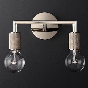 Бра Utilitaire Double Sconce Silver