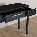 Элегантная Консоль Primo с выдвижным ящиком Черный дуб варинант исполнения - 5 | Loft Concept в Твери