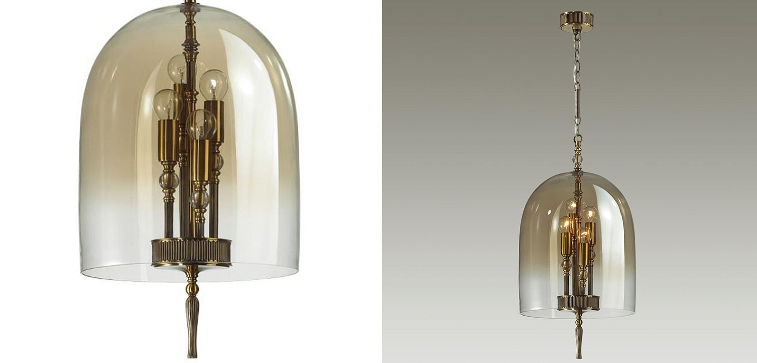 Подвесной светильник Glass Dome Bronze 32 Подвесной светильник Glass Dome Bronze 32 - Loft-Concept в Твери