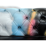 Диван в Лофт Честерфильд граффити из винтажной кожи GRAFFITI PARA Chesterfield варинант исполнения - 5 | Loft Concept в Твери