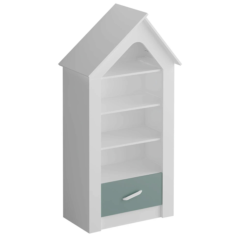 Стеллаж в детскую Tiny Town Rack Белый Зеленый шалфей Розовый Бежевый Стеллаж в детскую Tiny Town Rack Белый Зеленый шалфей Розовый Бежевый в Твери | Loft Concept