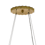 Люстра овальная в сочетании черного и золотого цвета Mesh Lighting варинант исполнения - 5 | Loft Concept в Твери