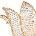 Люстра в форме тюльпана с лепестками из прозрачных стеклянных бусин Hanging Flowers варинант исполнения - 1 | Loft Concept в Твери