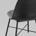 Стул из прочного пластика на металлическом основании Anora Black варинант исполнения - 6 | Loft Concept в Твери