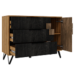 Комод с 3-мя ящиками и дверцей Stone Effect варинант исполнения - 3 | Loft Concept в Твери