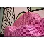 Дизайнерский модульный диван волнистой формы с цветным принтом Poltronova Superonda Sofa варинант исполнения - 11 | Loft Concept в Твери