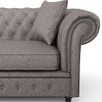 Мебельная ткань Шенилл серый цвет 138 см T4-32 варинант исполнения - 12 | Loft Concept в Твери