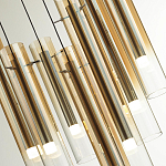 Люстра каскадная с 7-ю цилиндрическими плафонами из стекла Luminous Cylinders варинант исполнения - 5 | Loft Concept в Твери