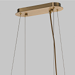 Люстра подвесная с овальными подвесками из стекла дымчатого цвета Harlow Crystal Round варинант исполнения - 6 | Loft Concept в Твери