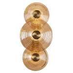 Бра со стеклянными плафонами янтарного цвета в форме дисков Savio Glass Disc варинант исполнения - 1 | Loft Concept в Твери