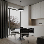 Подвесной светильник круглый черного цвета из металла  Vita Cuna варинант исполнения - 7 | Loft Concept в Твери