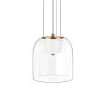 Подвесной светильник с цилиндрическим прозрачным стеклянным плафоном Grada Light варинант исполнения - 1 | Loft Concept в Твери