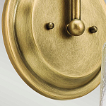 Бра с прозрачным стеклянным абажуром в форме цилиндра Kichler варинант исполнения - 10 | Loft Concept в Твери