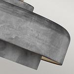 Подвесной светильник с массивным круглым стальным плафоном серого цвета в индустриальном стиле на цепи Feiss варинант исполнения - 7 | Loft Concept в Твери