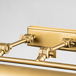 Светильник для картин цвета состаренная латунь с широким плафоном на прямоугольном основании Elstead Lighting варинант исполнения - 3 | Loft Concept в Твери