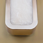 Бра в металлическом корпусе с рассеивателем из бежевого алебастра Cryptocrystalline Stone варинант исполнения - 4 | Loft Concept в Твери