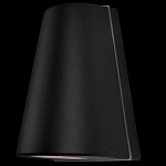 Уличный настенный светильник светодиодный конусообразной формы черного цвета из металла Urban Minimalist варинант исполнения - 1 | Loft Concept в Твери